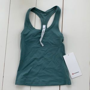 Lululemon racerback tanktop. Nulu. Tidewater teal